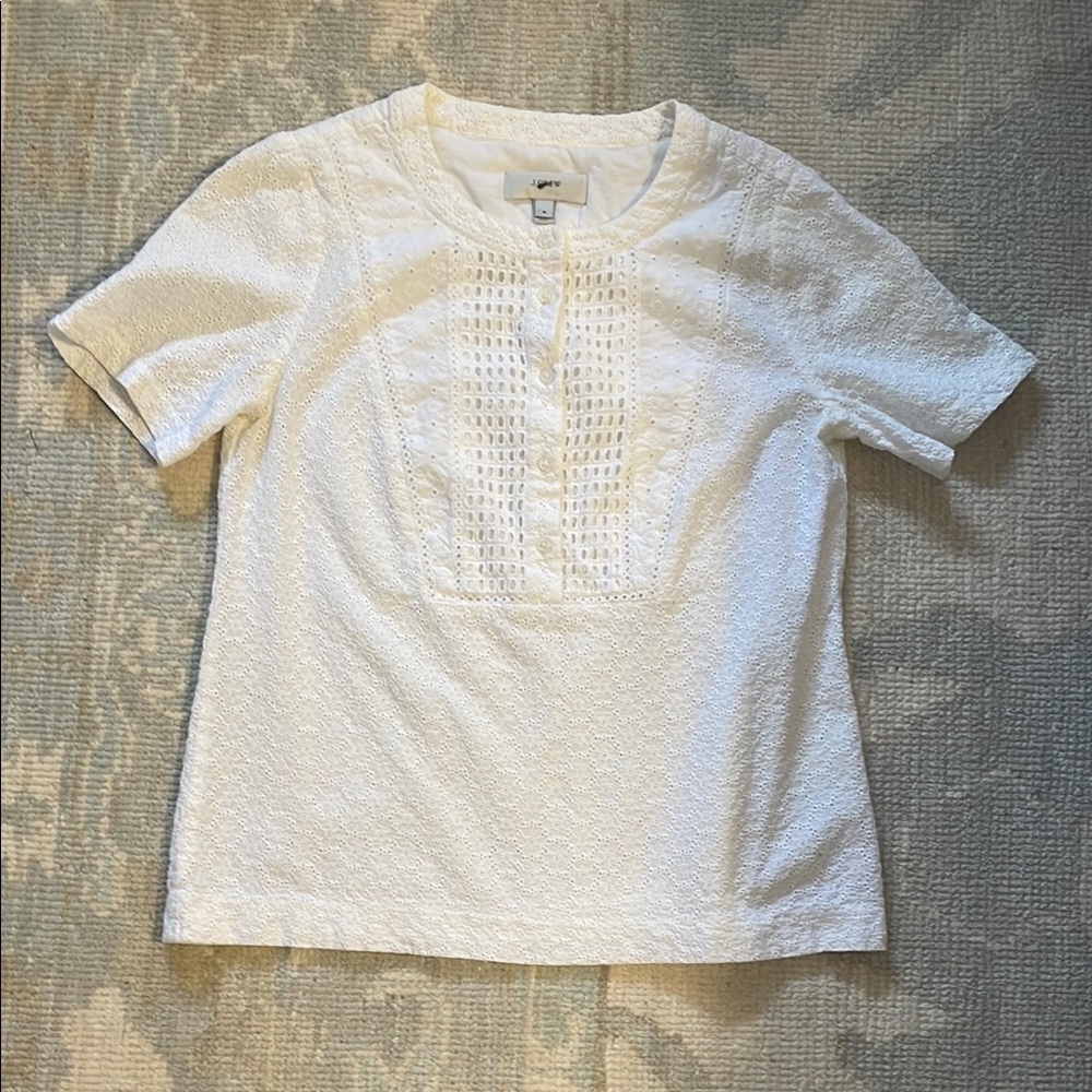 J. Crew Eyelet Blouse